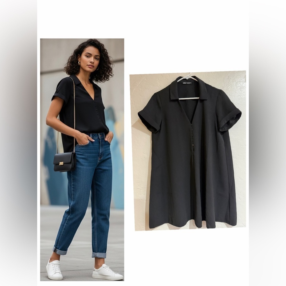 Zara Black Women’s Short Sleeveless size M